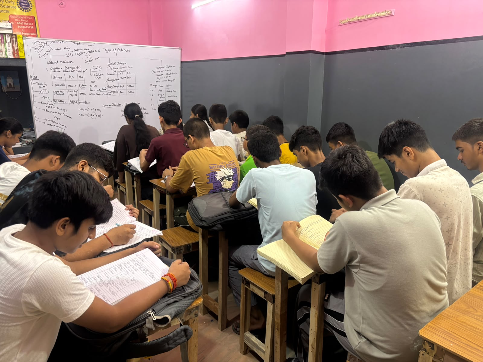 Students in a classroom session